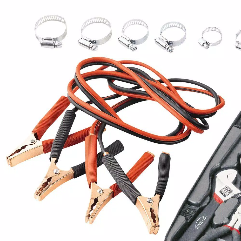 Apollo 64-Piece Travel and Automotive Tool Set with EVA Case and Life Hammer