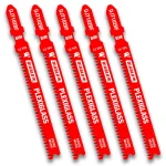 Diablo 3-5/8 in. x 13 TPI Bi-Metal T-Shank Jigsaw Blades for Plexiglass, 5-Pack thumbnail 1
