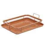 Gotham Steel Non-Stick Ti-Ceramic Heat Circulating Crisper Tray, 9x13 in, Copper thumbnail 1
