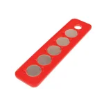 Triton Products MagClip 1/4 in. Drive Magnetic Socket Holder Strip, 2-1/4 in. x 9 in., Red thumbnail 1