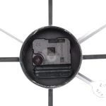 Utopia Alley Manhattan Industrial 32" Oversized Wall Clock, White Distressed Metal, Analog Quartz Movement thumbnail 9