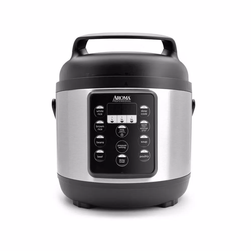 Aroma Professional 3.5 Qt. Stainless Steel Electric Pressure Cooker & Multicooker