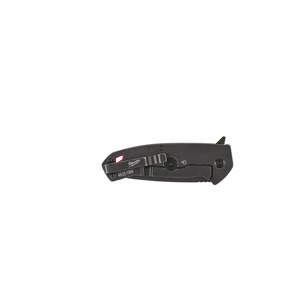 Milwaukee Hardline 3 in. D2 Steel Serrated Tanto Blade Folding Pocket Knife