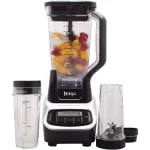 Ninja Professional Blender, 1100W, 5-Speed with 72 oz. Pitcher and 2 Nutri Ninja Cups, Black thumbnail 2