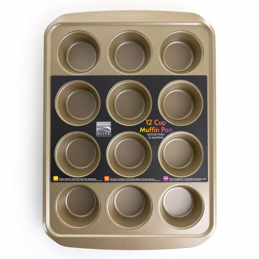 Kenmore Elite 12-Cup Nonstick Carbon Steel Muffin Pan