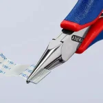 KNIPEX 4-1/2 in. Precision Box Joint Electronics Pliers with Flat Tips thumbnail 3