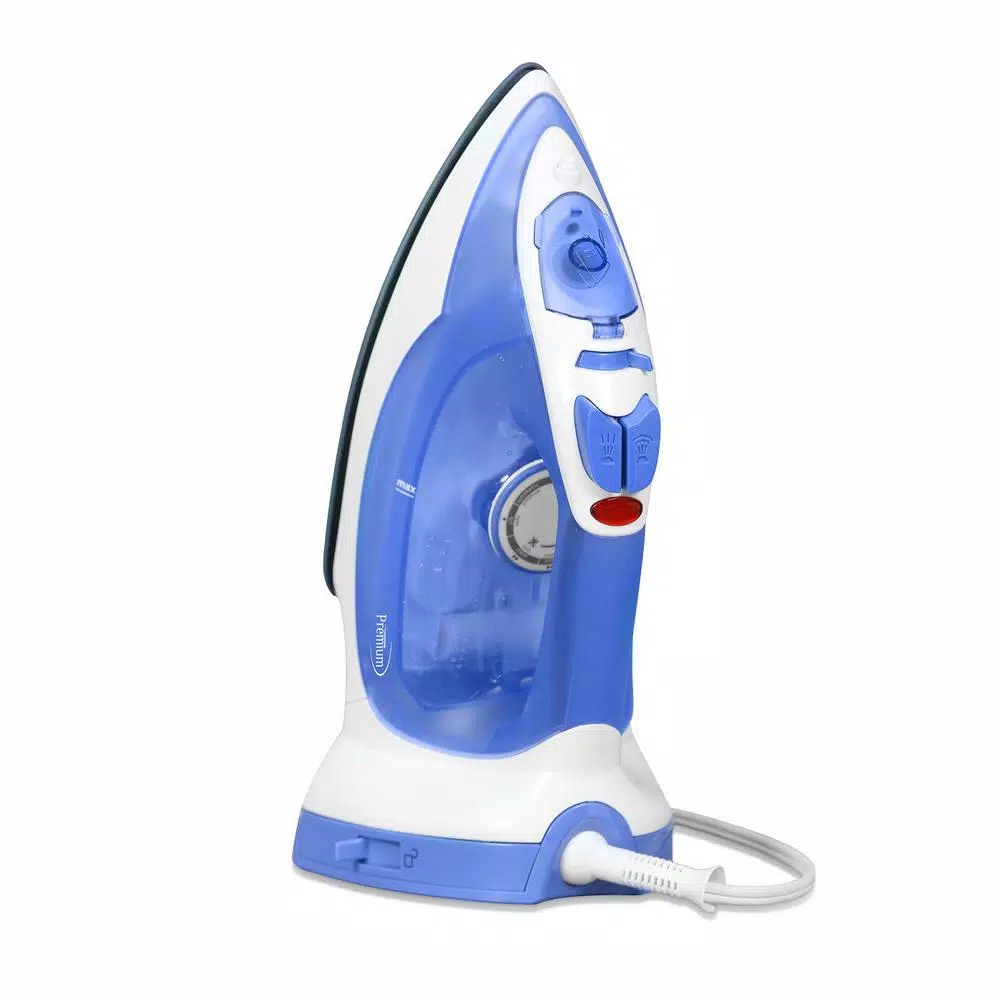 PREMIUM 1200W Cordless Steam and Dry Iron with Ceramic Soleplate and Detachable Charging Base