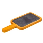 Creative Home Natural Pine Wood and Slate Insert Cheese Board Serving Paddle, 14.4 x 6.5 in. thumbnail 1