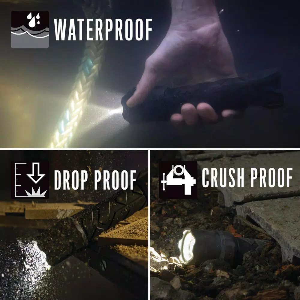 Coast Polysteel 600 Heavy Duty LED Flashlight, 710 Lumens, Waterproof & Crush Proof