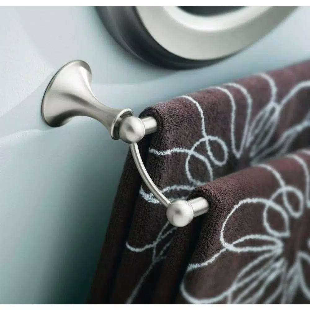 Moen Lounge 24 in. Double Towel Bar, Brushed Nickel
