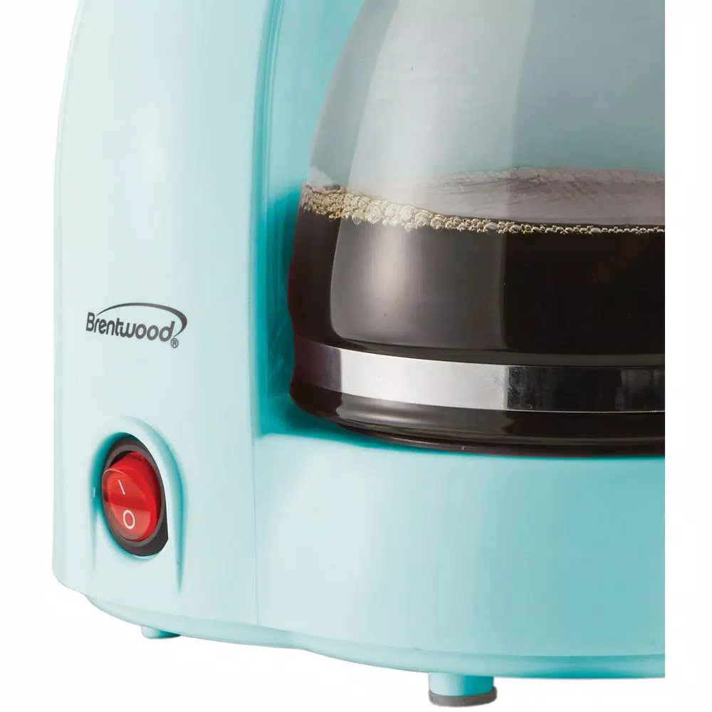 Brentwood Appliances TS-213BL 4-Cup Drip Coffee Maker, Blue