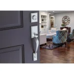 Copper Creek Colonial Handleset with Waverlie Lever Trim, Satin Stainless Steel thumbnail 5