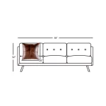 Artistic Weavers Rico Brown Solid Microsuede Throw Pillow, 20 in. x 20 in. Square thumbnail 2