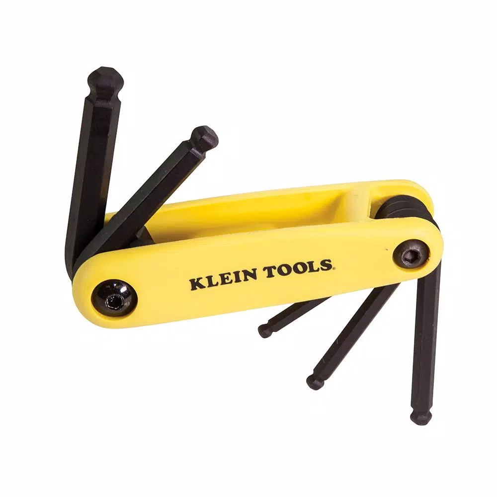 Klein Tools 70571 Grip-It Ball Hex Key Set, 5-Piece SAE
