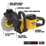 DEWALT FLEXVOLT 60V MAX 9 in. Cordless Brushless Cut-Off Saw Kit with (2) 9.0 Ah Batteries thumbnail 3
