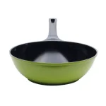 Ozeri Green Earth 14.5 in. Aluminum Ceramic Nonstick Frying Pan, Green thumbnail 1