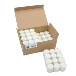 Stonebriar Collection Stonebriar Unscented White Paraffin Tealight Candles with Clear Cups, 96-Pack thumbnail 3