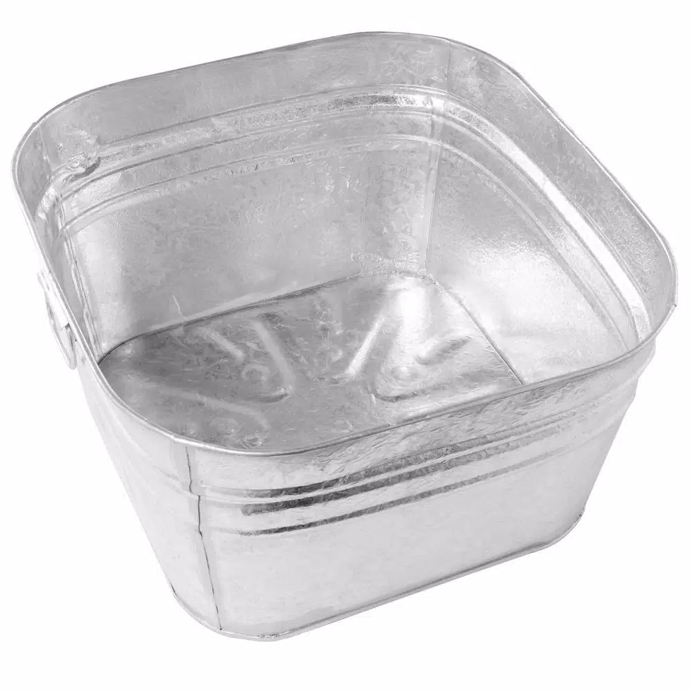Behrens 15.5 Gallon Hot Dipped Galvanized Steel Square Utility Tub