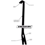 Vaughan 18 in. Ripping Bar, 3/4 in. Hex High Carbon Steel Pry Bar thumbnail 9