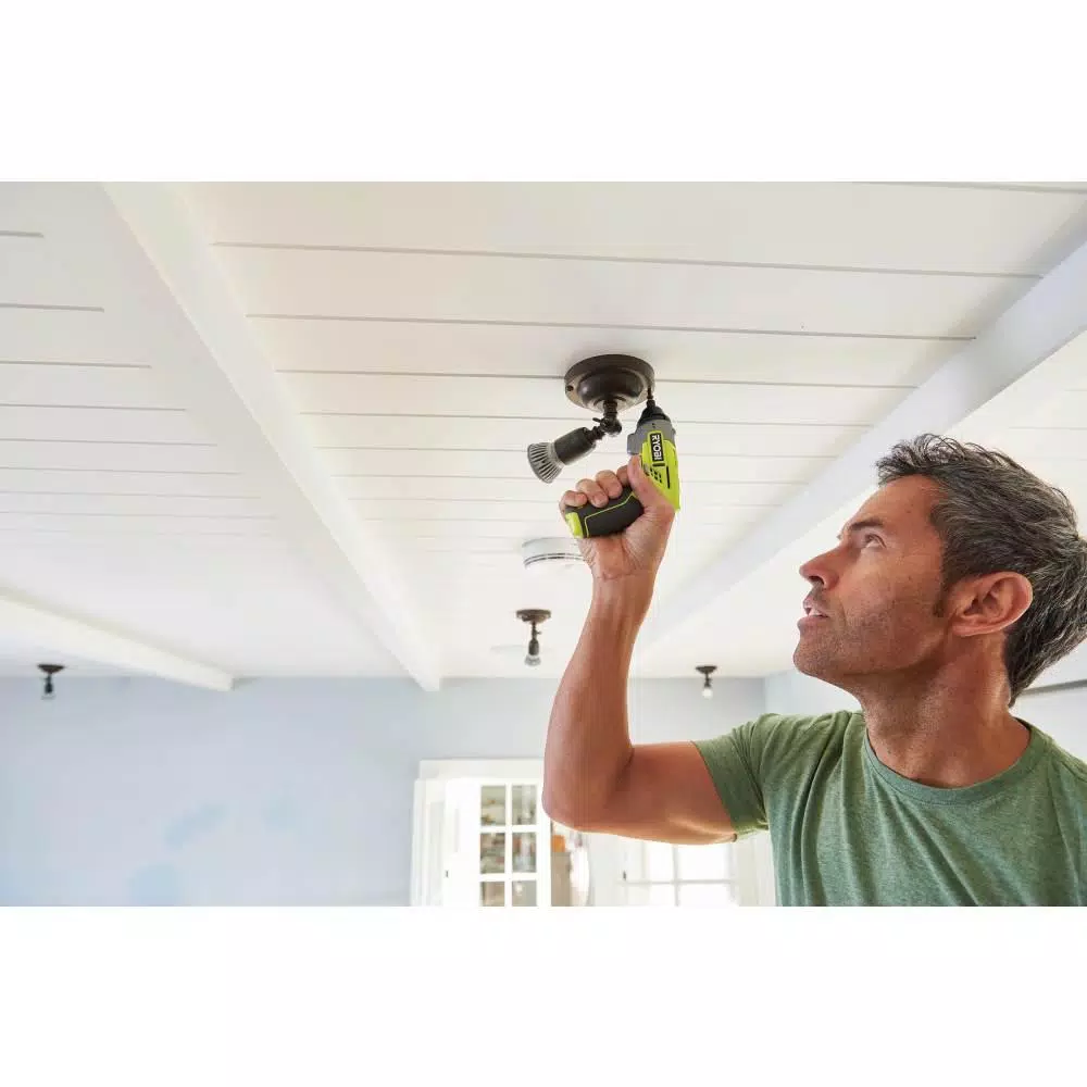RYOBI 4V Lithium-Ion Cordless Multi-Head Screwdriver Kit with 3 Attachments and 10 Bits