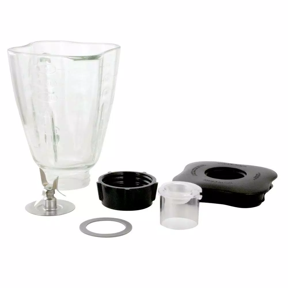 Better Chef 6-Piece 59 oz. Square Glass Blender Jar Replacement Kit for Oster Blenders