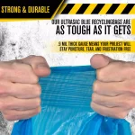 Ultrasac 33 Gallon Blue Recycling Trash Bags, Heavy Duty, 50-Count thumbnail 2