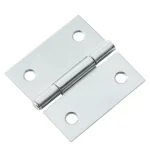 Hardware Essentials 2 in. Zinc Plated Steel Broad Door Hinge with Removable Pin, 5-Pack thumbnail 3