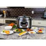 GoWISE USA Ovate 9.5 Qt. Stainless Steel Oval Electric Pressure Cooker with 6 Accessories thumbnail 8