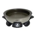 SPT 3 Qt. Stainless Steel Electric Multi-Cooker Shabu-Shabu Pot with Griddle and Steam Rack thumbnail 2