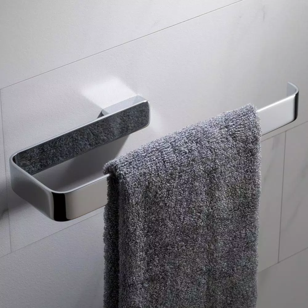 KRAUS Stelios Chrome Bathroom Towel Ring - Solid Brass Hand Towel Holder