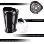 Classic Cuisine 1.41 oz. Electric Coffee and Spice Grinder, Black Blade Grinder thumbnail 3
