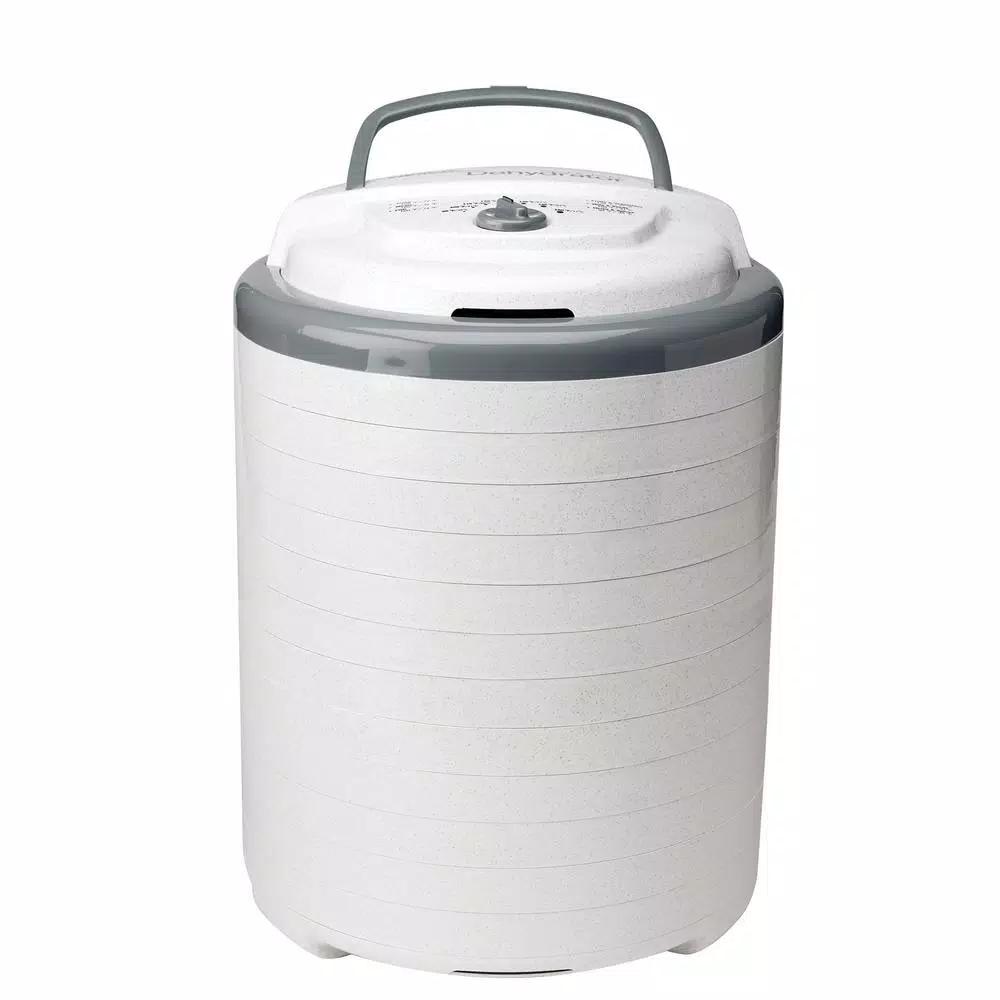 Nesco Snackmaster Pro 5-Tray Food Dehydrator with Temperature Control, 600W, White