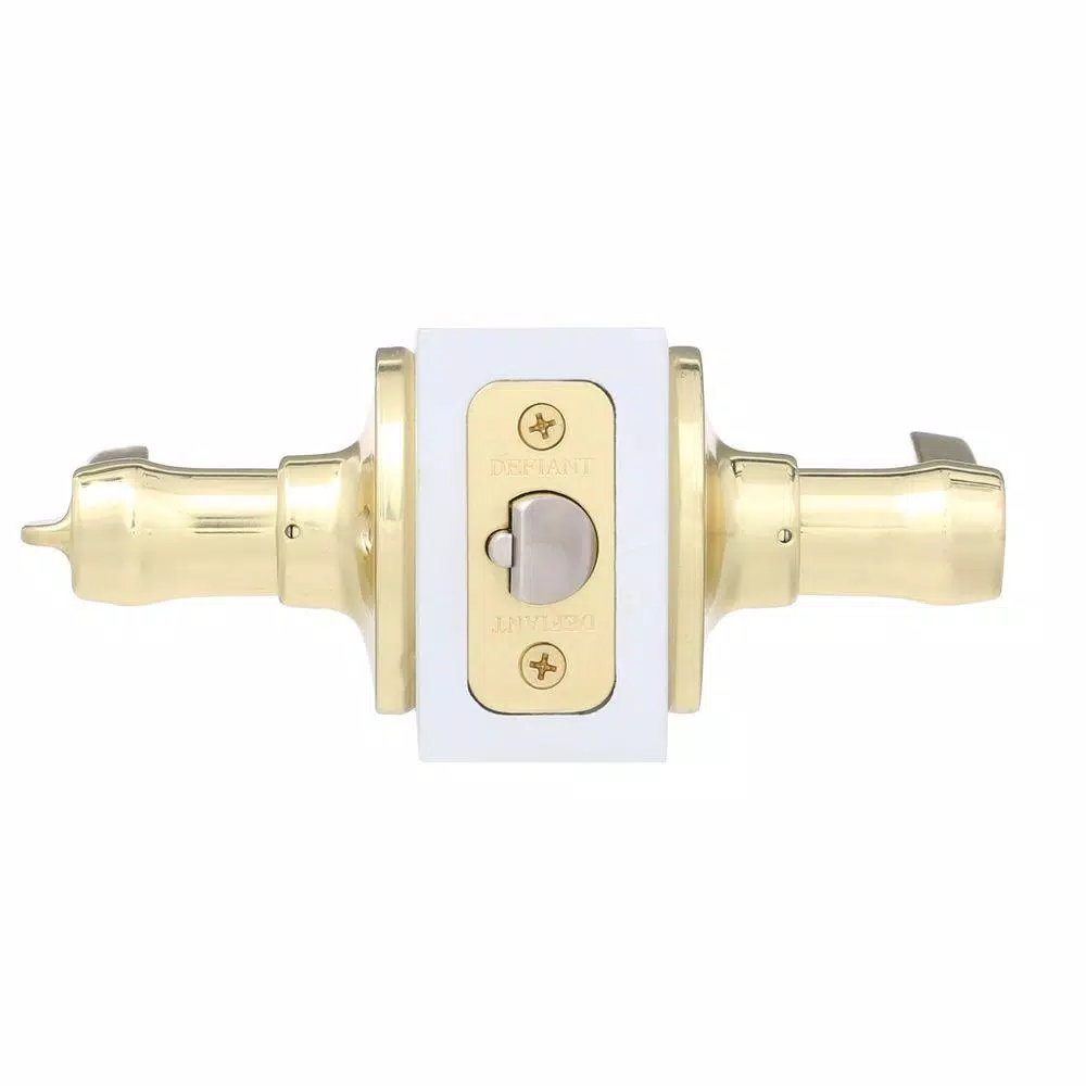Defiant Viano Polished Brass Keyed Entry Door Lever
