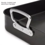 Ecolution Aluminum Roasting Pan with Hydrolon PFOA-Free Non-Stick Coating and Rack thumbnail 4