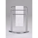 Kings Brand Furniture Modern 3-Bar Freestanding Towel Rack in Polished Chrome thumbnail 1