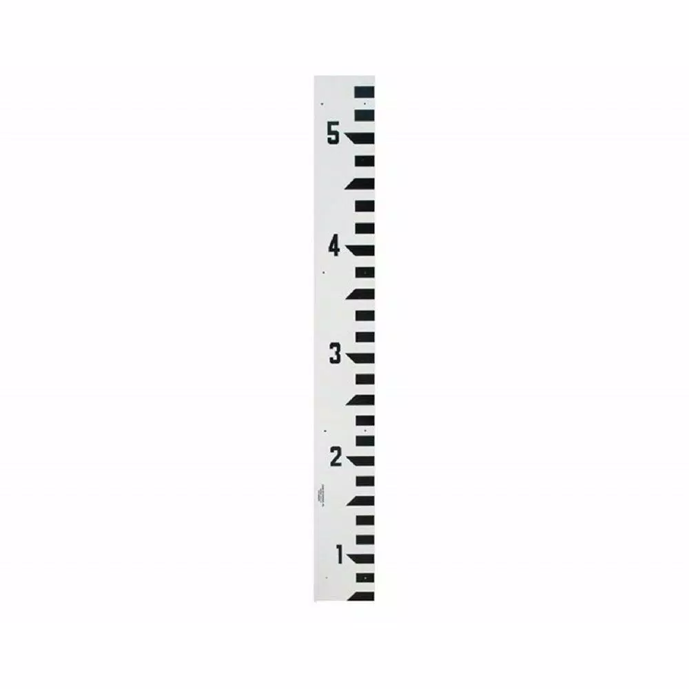 AdirPro 5 ft. Fiberglass Stream Gauge, Measuring 10.5 ft. to 15.5 ft.