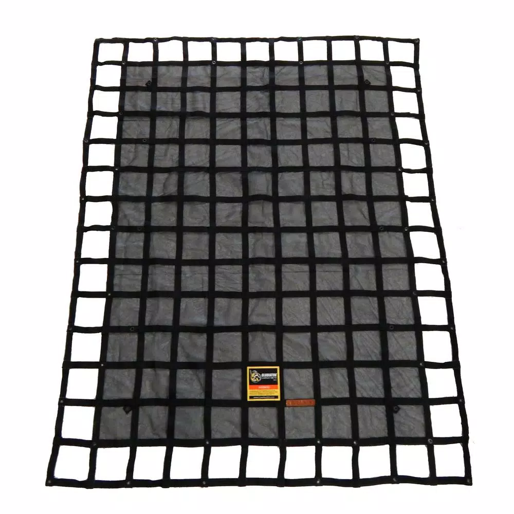 GLADIATOR Cargo Nets Gladiator Heavy-Duty Trailer Cargo Net, 7.3 ft. x 9.3 ft., Integrated Mesh with Certified Attachment Straps