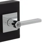Kwikset Halifax Square Entry Door Lever, Polished Chrome with SmartKey Security thumbnail 3