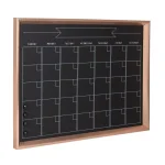 DesignOvation Calter Magnetic Chalkboard Monthly Calendar Memo Board with Frame thumbnail 1