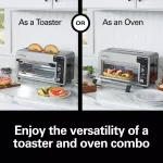 Hamilton Beach Toastation 1300W 2-Slice Toaster Oven, Black and Gray thumbnail 6