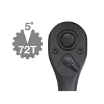 TEKTON 1/2 in. Drive 10 in. Composite Ratchet, 72-Tooth Oval Head thumbnail 4