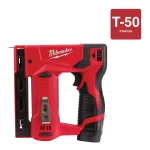 Milwaukee M12 12V Lithium-Ion Cordless 1/4 in. Hex Impact and 3/8 in. Crown Stapler Combo Kit with 2.0 Ah Battery thumbnail 2