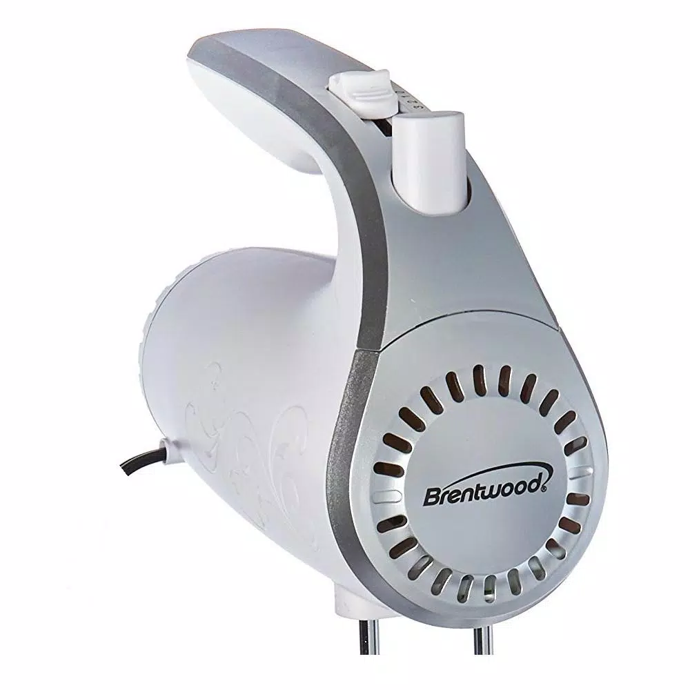 Brentwood 5-Speed White Handheld Mixer, 150W