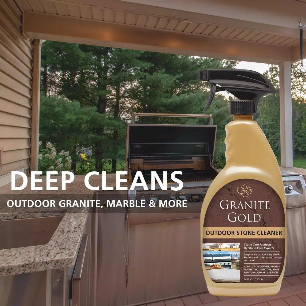 Granite Gold Outdoor Stone Cleaner, 24 oz. Professional Strength Natural Stone Spray