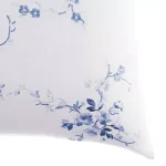 Laura Ashley Charlotte Blue and White Floral Cotton Blend Throw Pillow, 14 x 20 in. thumbnail 2