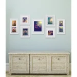 Pinnacle Gallery Perfect 7-Piece White Wood Picture Frame Set with Matted Openings thumbnail 1