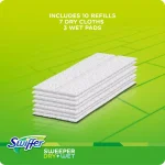 Swiffer Sweeper 2-in-1 Dry and Wet Mop Starter Kit with Microfiber Flat Mop Head thumbnail 13