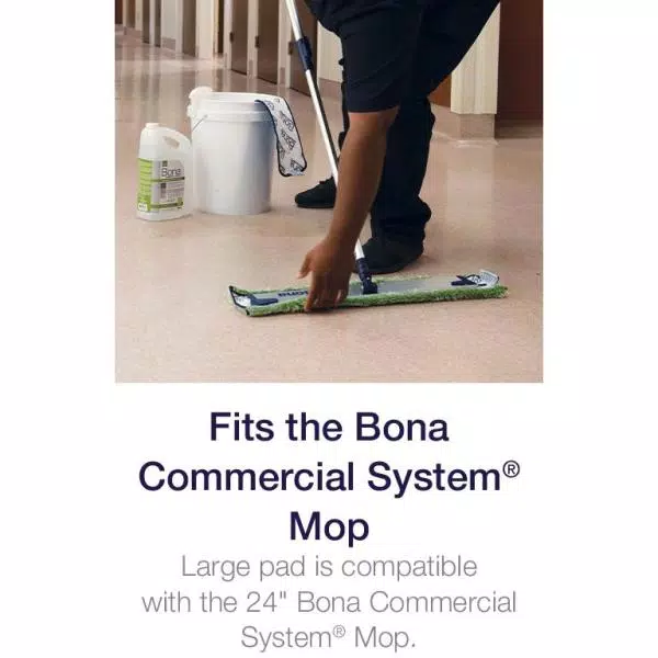 Bona Commercial System 24 in. Microfiber Dry Dust Mop Pad