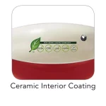 Tramontina Gourmet Ceramica Deluxe 1.5 Qt. Aluminum Ceramic Nonstick Sauce Pan with Glass Lid, Metallic Red thumbnail 4