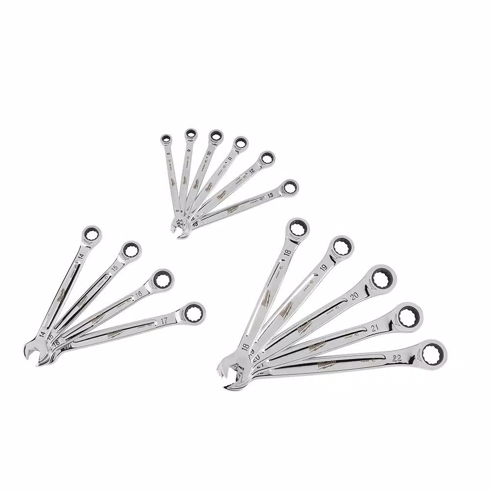 Milwaukee 15-Piece SAE Ratcheting Combination Wrench Set